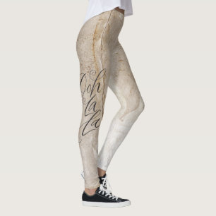 Grunge erschüttert Ooh La Slinky Lettering Leggings