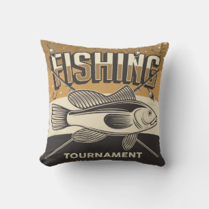 Grunge Fishing Kissen