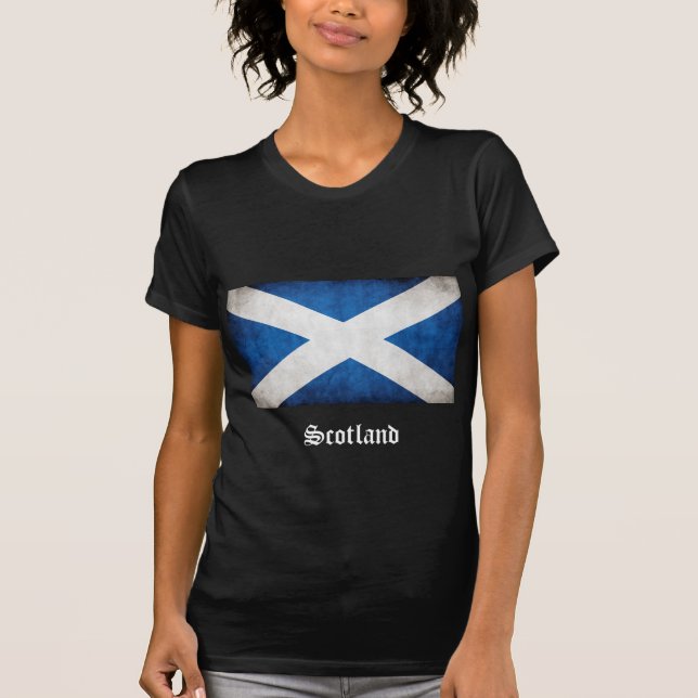 Grunge Flag Schottland T-Shirt (Vorderseite)