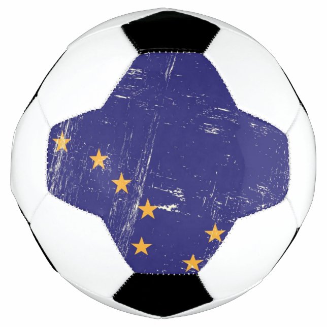 Grunge Flag von Alaska Fußball (Vorderseite)
