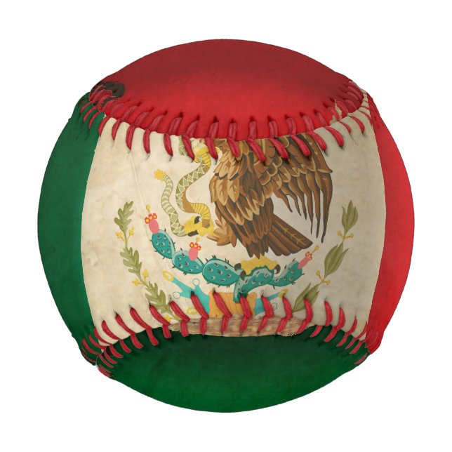 Grunge Flag von Mexiko Baseball (Vorderseite)