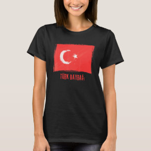 Grunge-Flagge der Republik Türkei Türkische Fahne T-Shirt