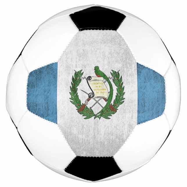 Grunge-Flagge Guatemalas Fußball (Vorderseite)