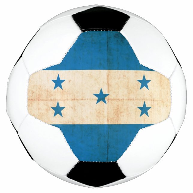 Grunge-Flagge von Honduras Fußball (Vorderseite)