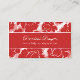 Grunge Floral Decadance Business Card Visitenkarte