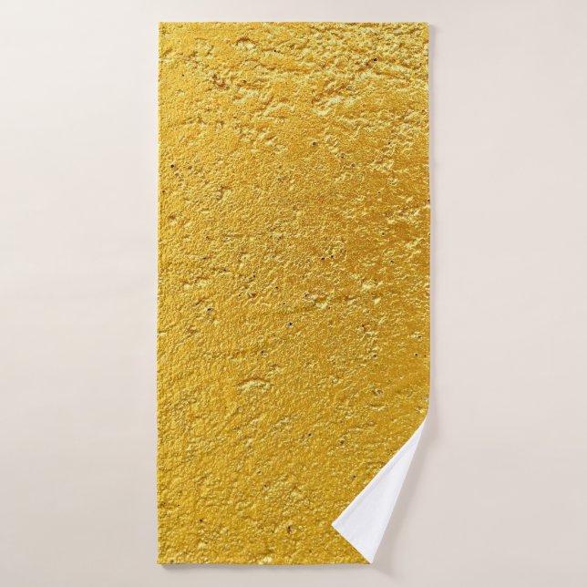 Grunge Gold oder Folie Hintergrund und Textur abst Badehandtuch (Badehandtuch)