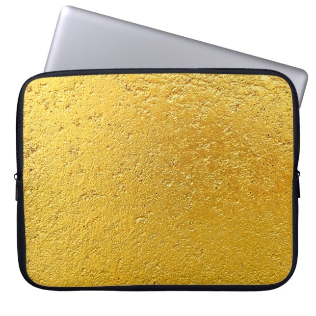 Grunge Gold oder Folie Hintergrund und Textur abst Laptopschutzhülle (Vorderseite)