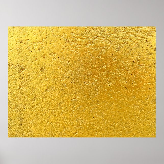 Grunge Gold oder Folie Hintergrund und Textur abst Poster (Vorne)
