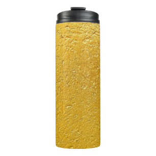 Grunge-Gold- oder Folienhintergrund und -texturabs Thermosbecher