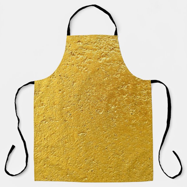 Grunge-Gold oder Folienhintergrund und Texturabstr Schürze (Vorderseite)