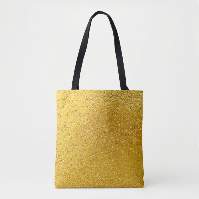 Grunge-Gold oder Folienhintergrund und Texturabstr Tasche (Vorderseite)