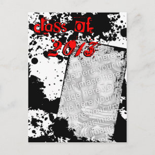 Grunge grad-Klasse 2013 Postkarte