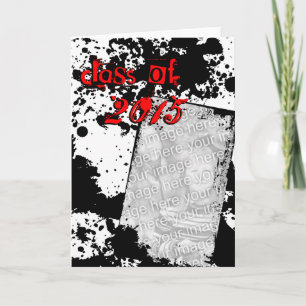 Grunge grad-Klasse 2015 Dankeskarte