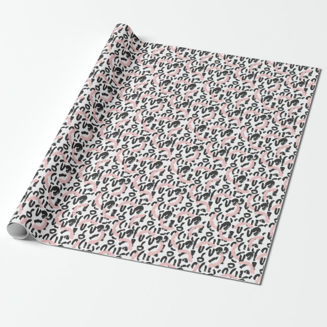 Grunge Graffiti: Kunst Pinselstriche. Geschenkpapier (Ungerollt)