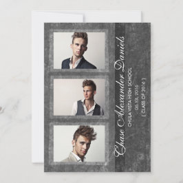 Grunge Gray 2016 Abschluss Ankündigung