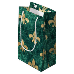 Grunge Green Velvet Lilie Mardi Gras Kleine Geschenktüte