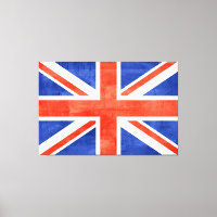 Grunge Großbritannien Flag Canvas Print