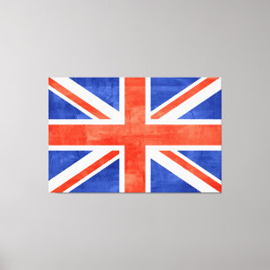 Grunge Großbritannien Flag Canvas Print Leinwanddruck