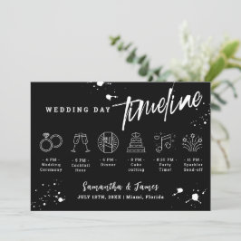 Grunge Halloween Hochzeitstitel Willkommenskarte Einladung