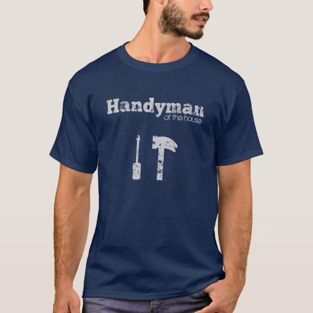 Grunge Handyman des Hauses T-Shirt (Vorderseite)