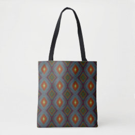 Grunge-Handzeichnung Diamantmuster Tasche