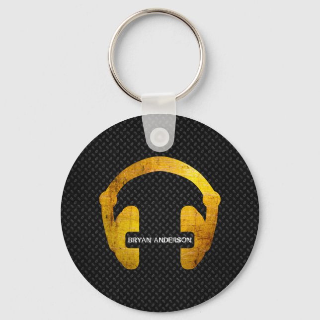 Grunge Headphone Schlüsselanhänger (Vorderseite)