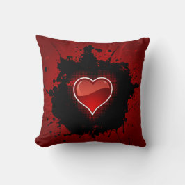 Grunge Heart Kissen