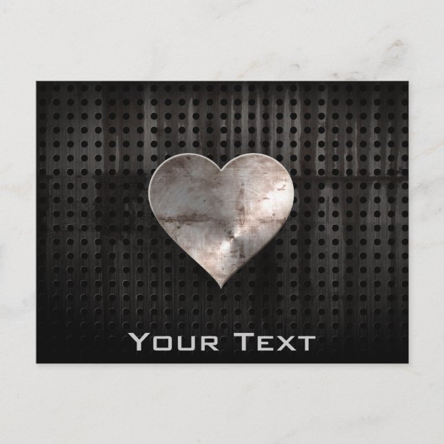 Grunge Heart Postkarte (Vorderseite)