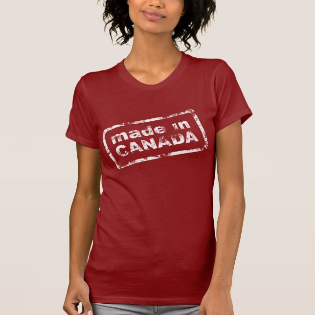 Grunge hergestellt in Kanada - das Shirt der roten (Vorderseite)