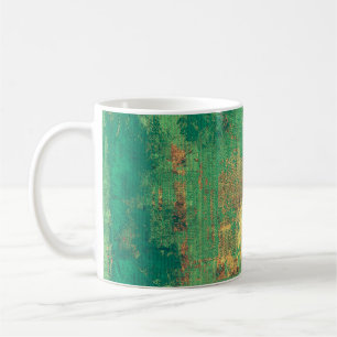 Grunge-Hintergrund mit grafischen Elementen im Vin Kaffeetasse