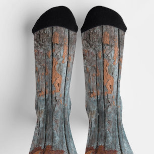 Grunge-Holzstruktur Socken