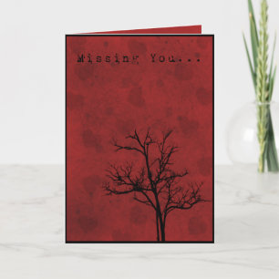 Grunge Hört Vermisst You Card Karte