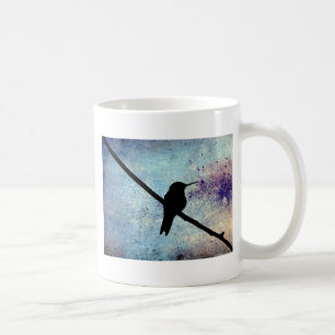 Grunge Hummingbird Kaffeetasse