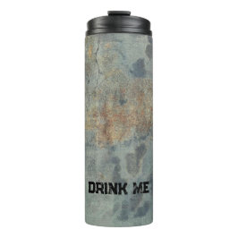 Grunge in grüner thermischer Tasse
