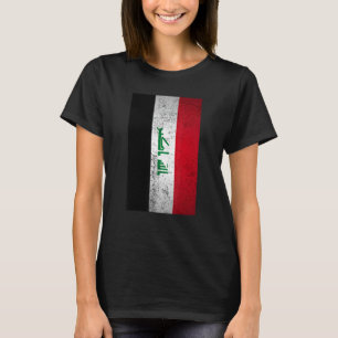Grunge Irak Flag Retro Nahost Arabisch Kurdisch T-Shirt