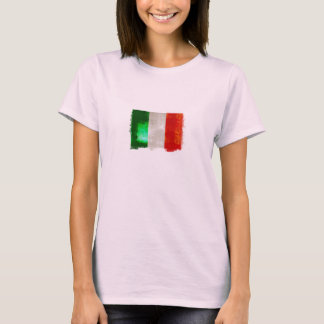 Grunge Italia-Flagge für Italiener - Forza T-Shirt