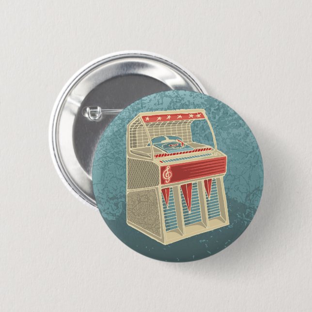 Grunge Jukebox Button (Vorne & Hinten)