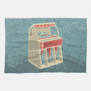Grunge Jukebox Küchentuch