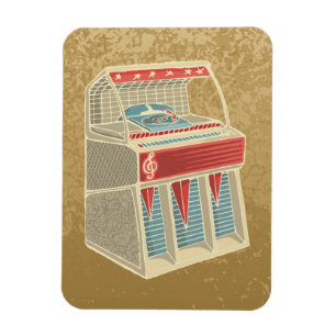 Grunge Jukebox Magnet