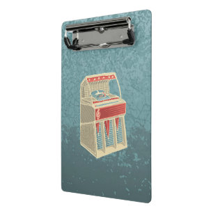 Grunge Jukebox Mini Klemmbrett