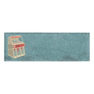 Grunge Jukebox Namenschild