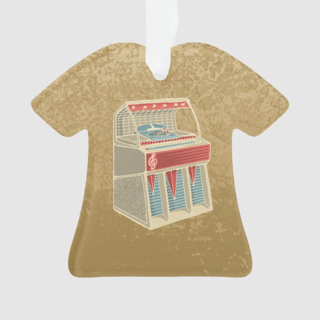 Grunge Jukebox Ornament (Vorderseite)