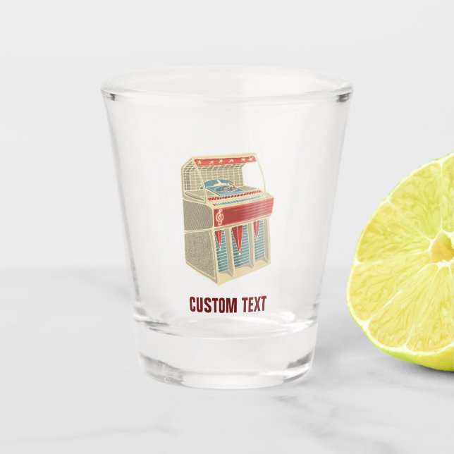 Grunge Jukebox Schnapsglas (Vorderseite)