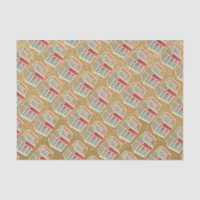 Grunge Jukebox Seidenpapier (Vorderseite)