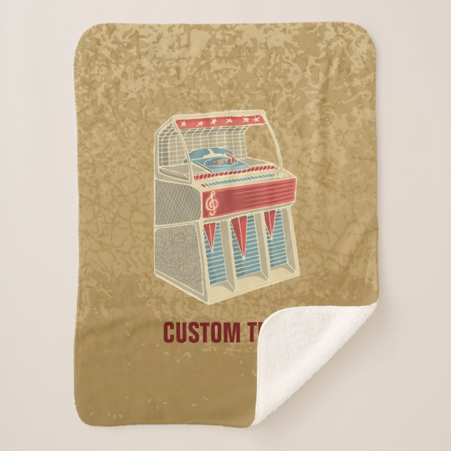 Grunge Jukebox Sherpadecke (Vorderseite)