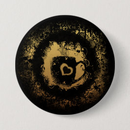 Grunge-Kaffee Button