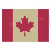 Grunge kanadische Flagge