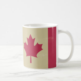 grunge kanadische Flagge Kaffeetasse