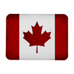 Grunge Kanadische Flagge Magnet