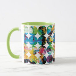 Grunge Kreise. Briefumschlag Tasse